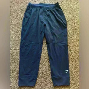 Gymshark Cropped Navy Workout‎ Joggers Size Small